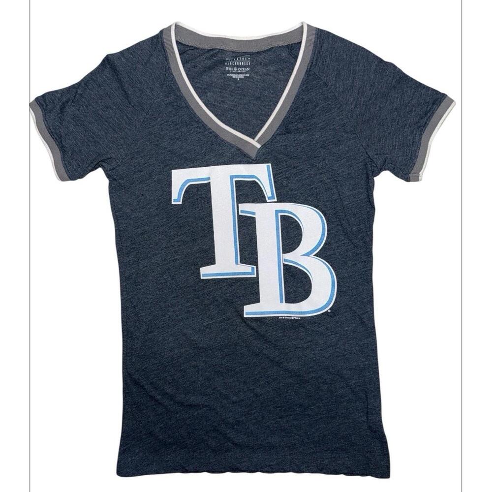 Tampa Bay Rays Women's / Juniors V‑Neck Tee‎ — 5th & Ocean by New Era